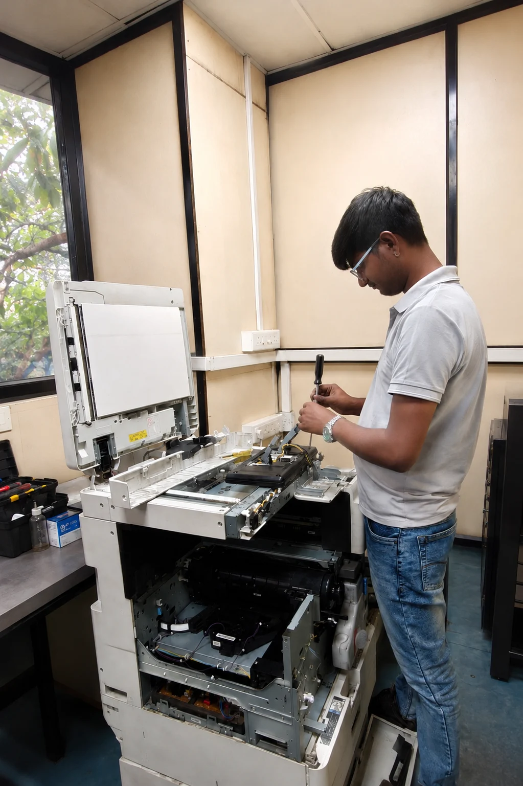 Service Engineers at Work